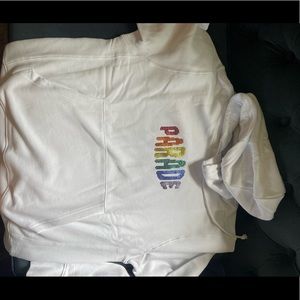 Glittery rainbow Parade hoodie